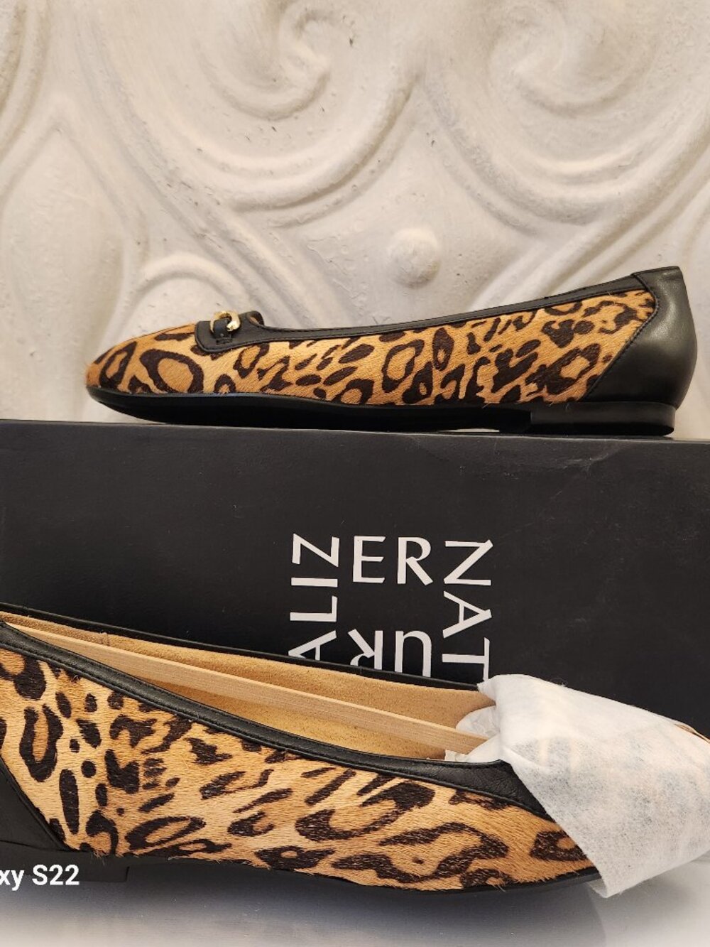 Naturalizer The Parker Cheetah Calf hair Flats. NIB. Size 5.5